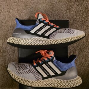 Adidas Ultra 4D Sneakers with Orange Laces